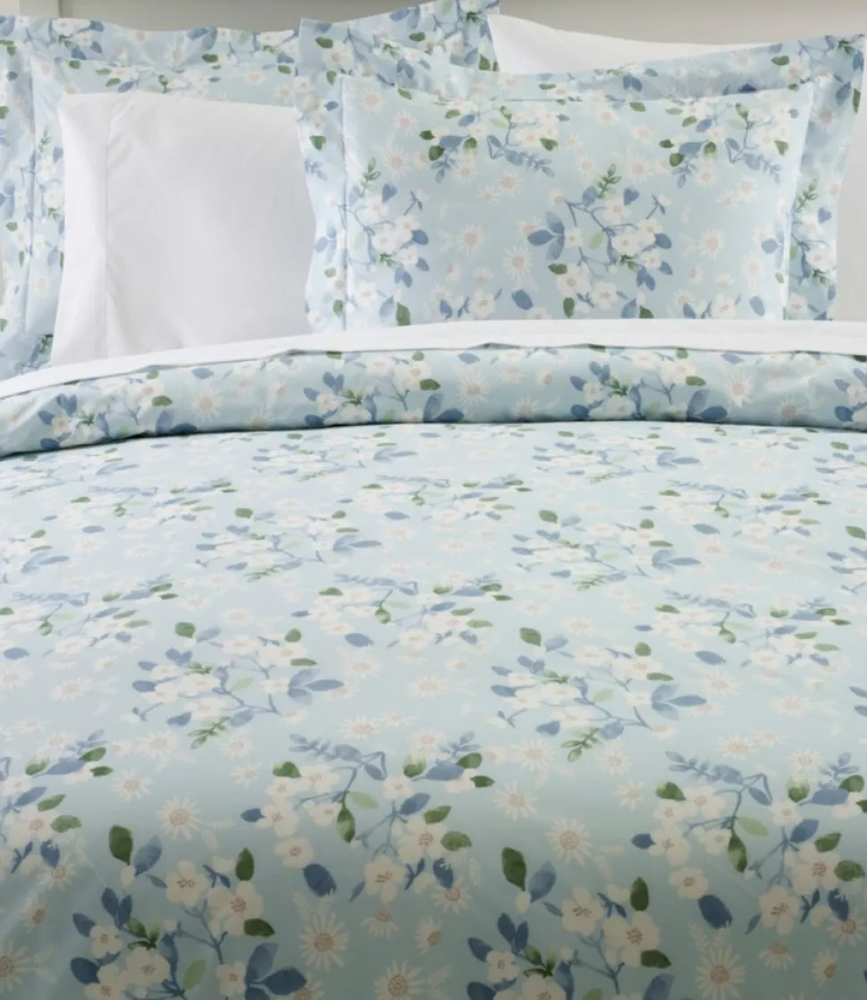 Hot L.L.Bean "Premium Egyptian Percale Comforter Cover Collection, Daisy"
