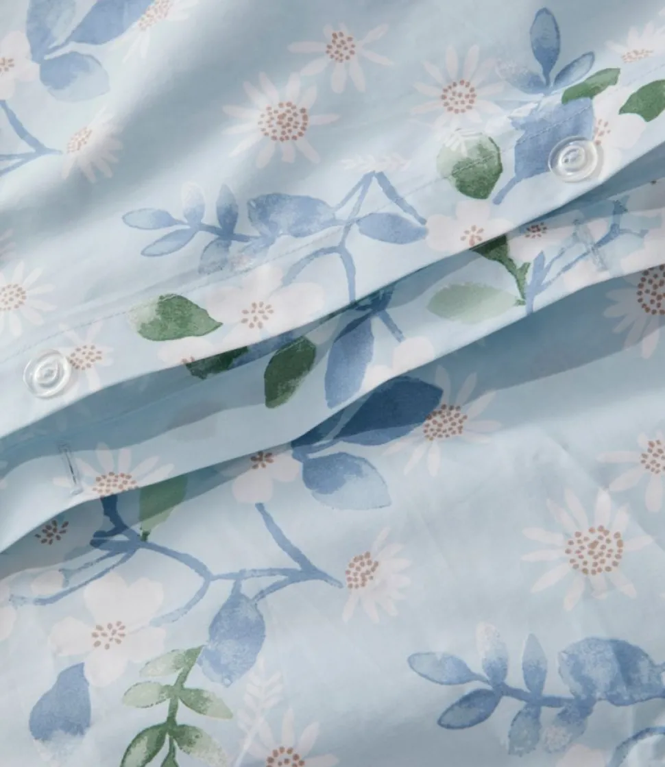 Hot L.L.Bean "Premium Egyptian Percale Comforter Cover Collection, Daisy"