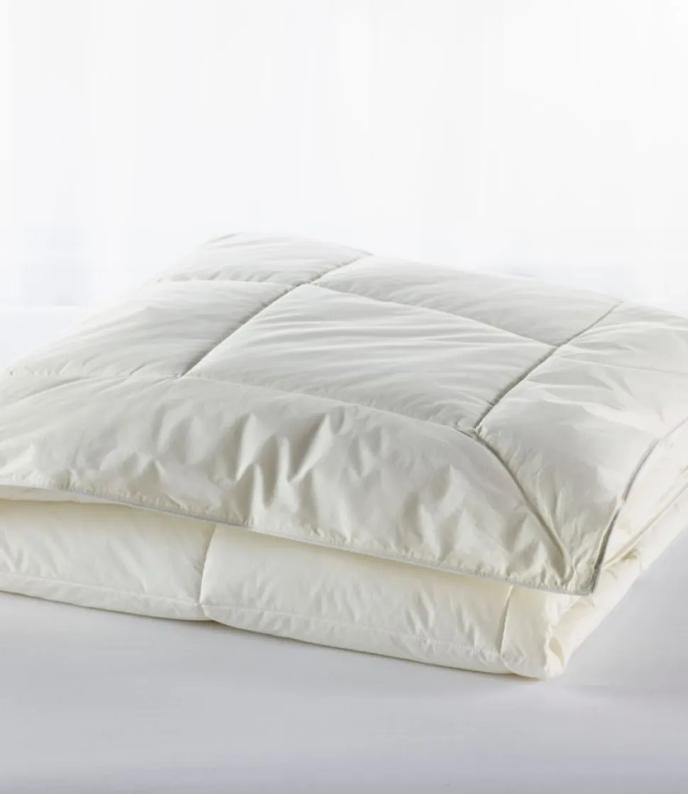 New L.L.Bean "PrimaLoft Down-Alternative Comforter, Warmer" Cream
