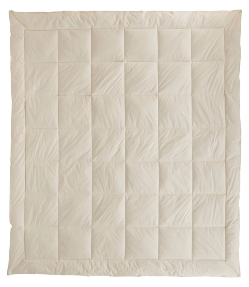New L.L.Bean "PrimaLoft Down-Alternative Comforter, Warmer" Cream