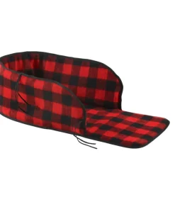 Fashion L.L.Bean "Pull Sled Buffalo Plaid Cushion Cover" Red/Black