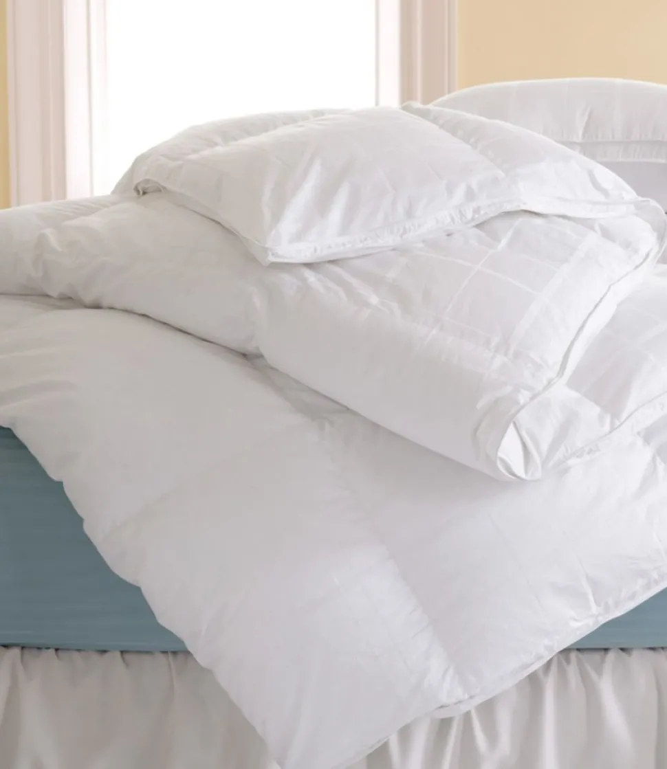 Flash Sale L.L.Bean "Sateen Goose Down Comforter, Warm" White