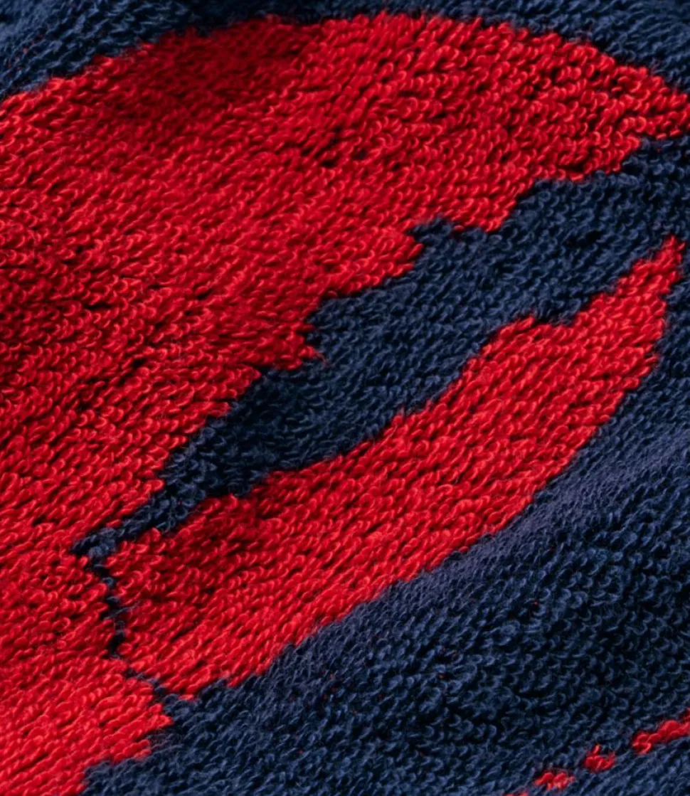 Fashion L.L.Bean "Seaside Beach Towel, Lobsters" BrightNavy