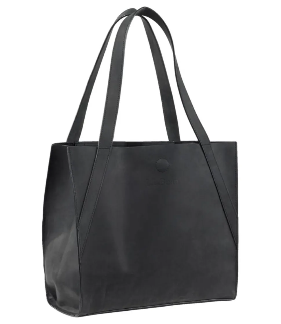 Online L.L.Bean "Stonington Full-Grain Leather Tote"