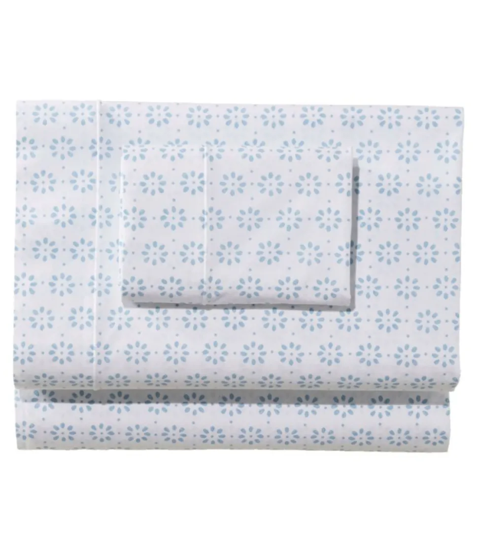 Hot L.L.Bean "Sunwashed Percale Sheet Collection, Print"