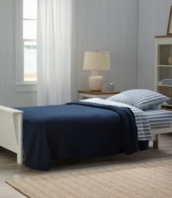 Online L.L.Bean "Sunwashed Percale Sheet Collection, Stripe" MarinerBlue