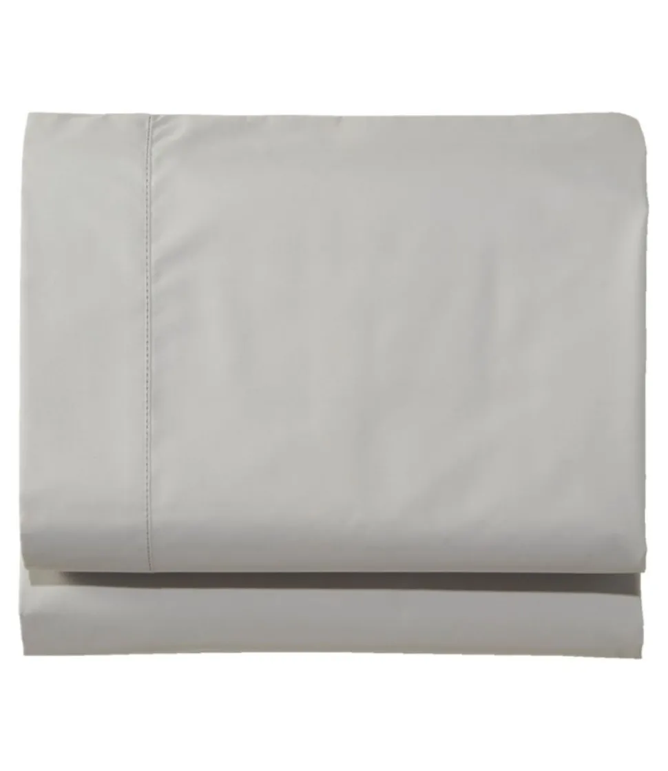 Flash Sale L.L.Bean "280-Thread-Count Pima Cotton Percale Sheet, Flat"