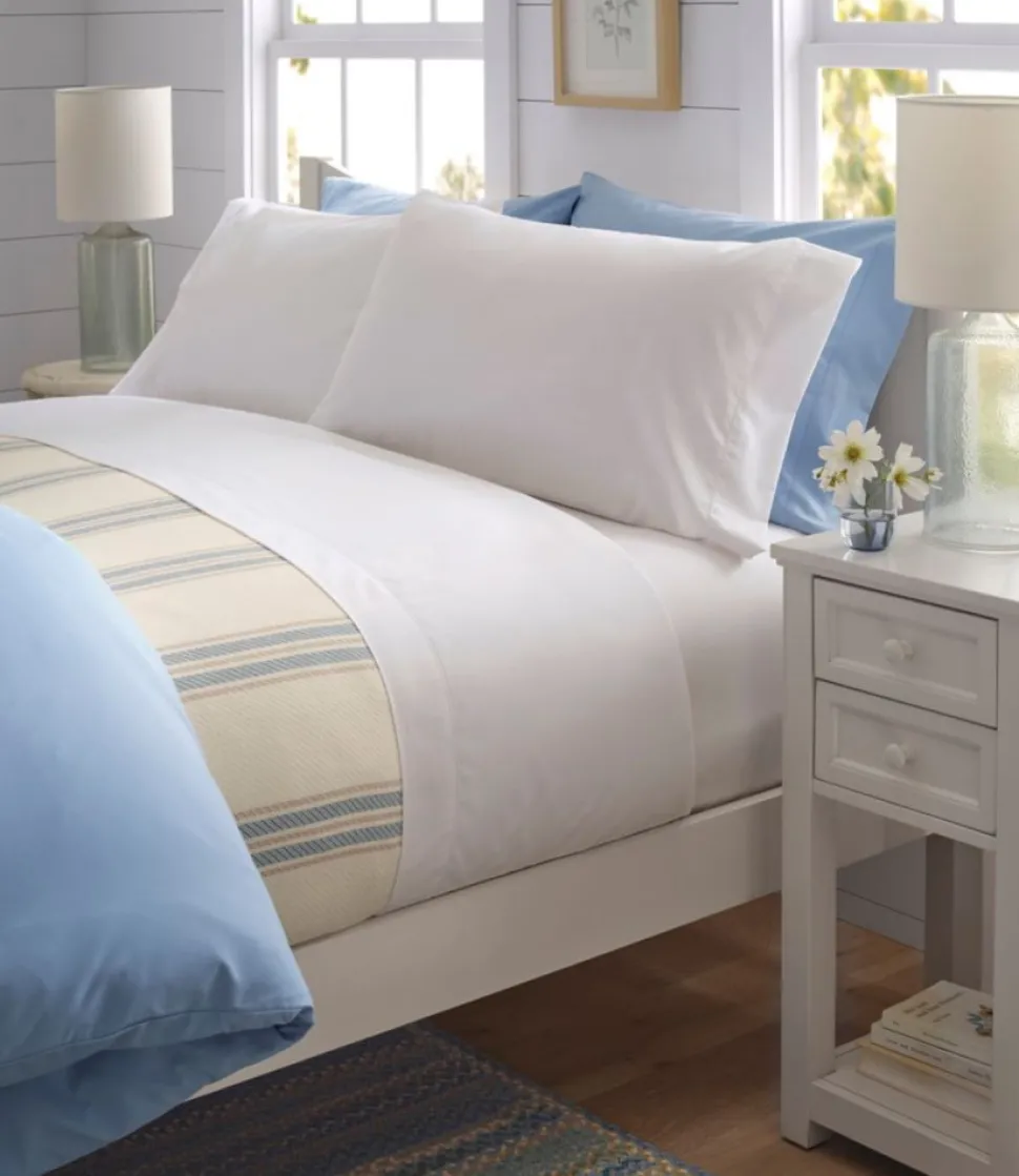 Flash Sale L.L.Bean "280-Thread-Count Pima Cotton Percale Sheet Set"