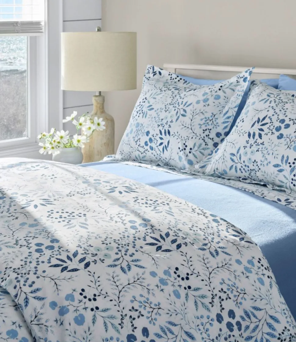 Cheap L.L.Bean "280-Thread-Count Pima Cotton Percale Sheet Set, Print"