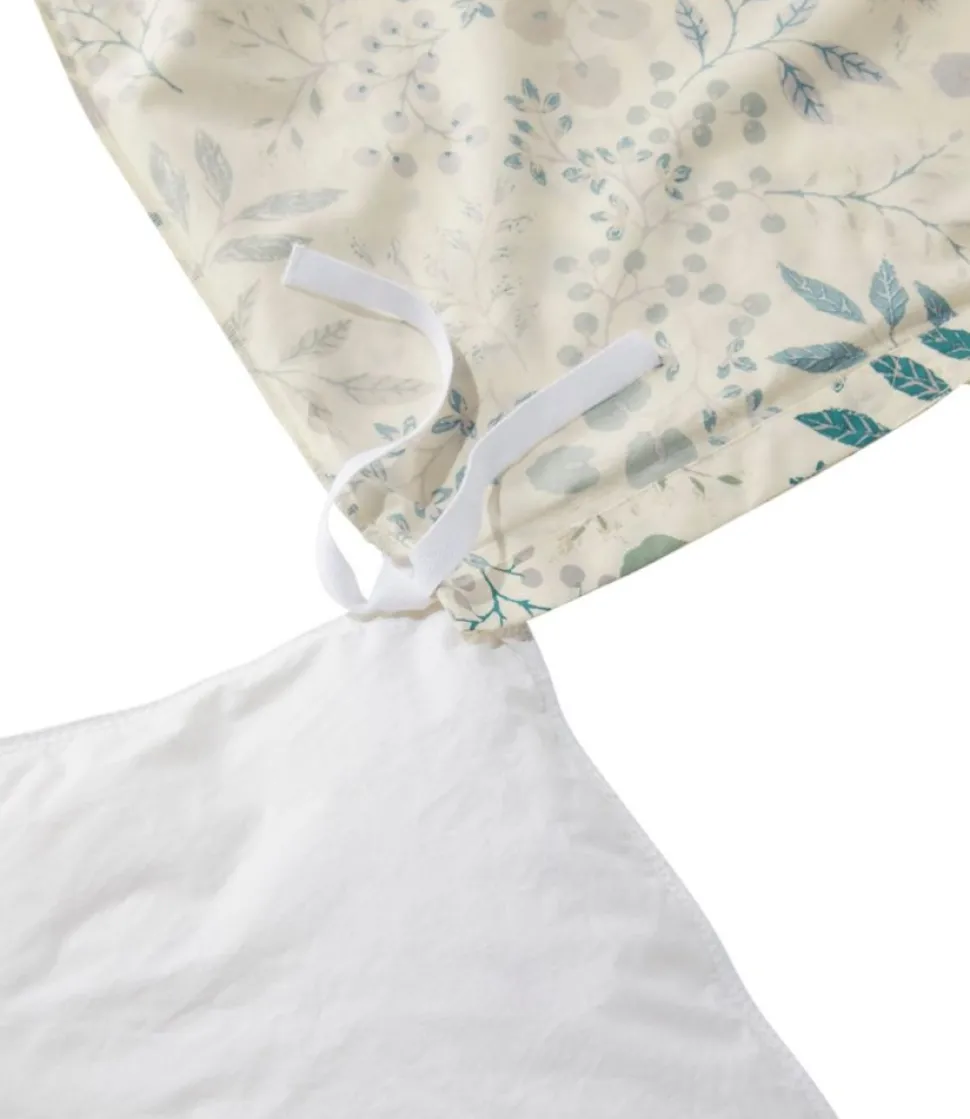 Flash Sale L.L.Bean "280-Thread-Count Pima Cotton Percale Comforter Cover Collection, Print"