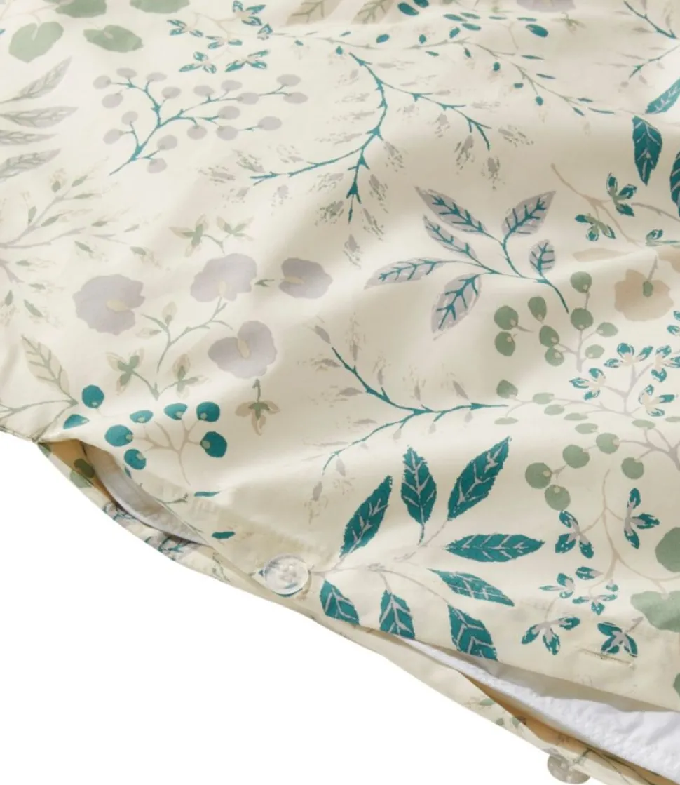 Flash Sale L.L.Bean "280-Thread-Count Pima Cotton Percale Comforter Cover Collection, Print"