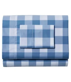 Shop L.L.Bean "280-Thread-Count Pima Cotton Percale Sheet Set, Check"