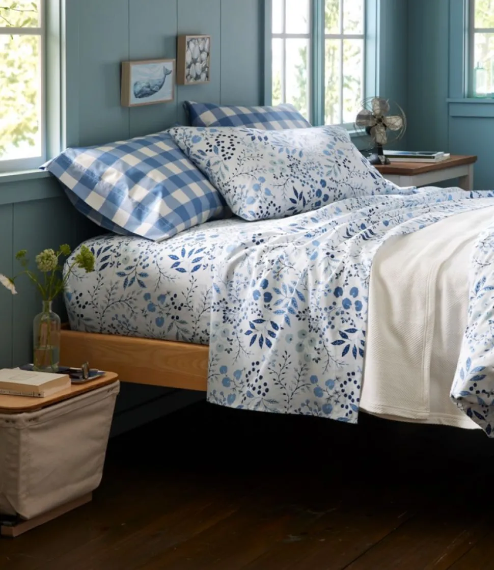 Best Sale L.L.Bean "280-Thread-Count Pima Cotton Pillowcases, Check, Set of Two"