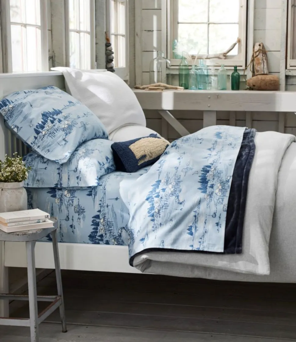 Online L.L.Bean "Ultrasoft Comfort Flannel Comforter Cover"