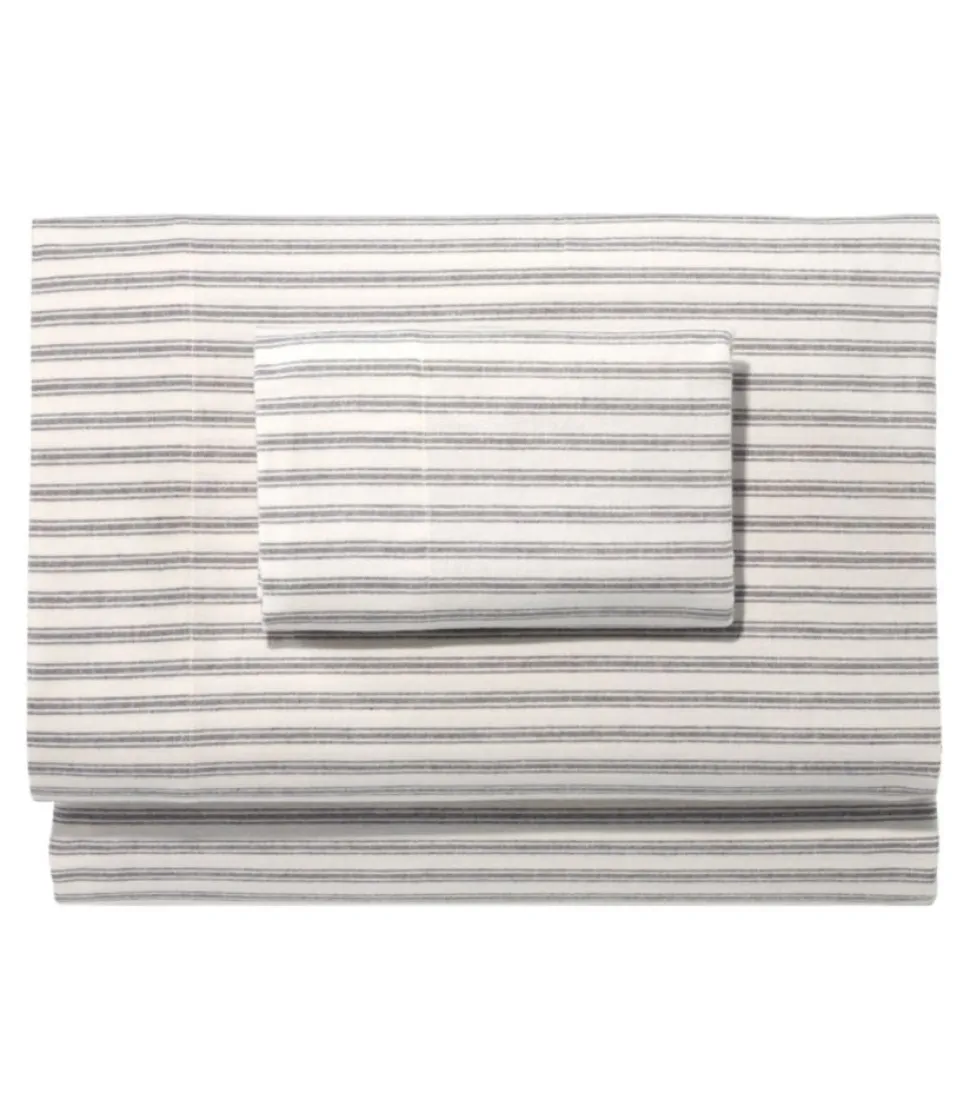 Cheap L.L.Bean "Ultrasoft Comfort Flannel Sheet Set, Stripe"