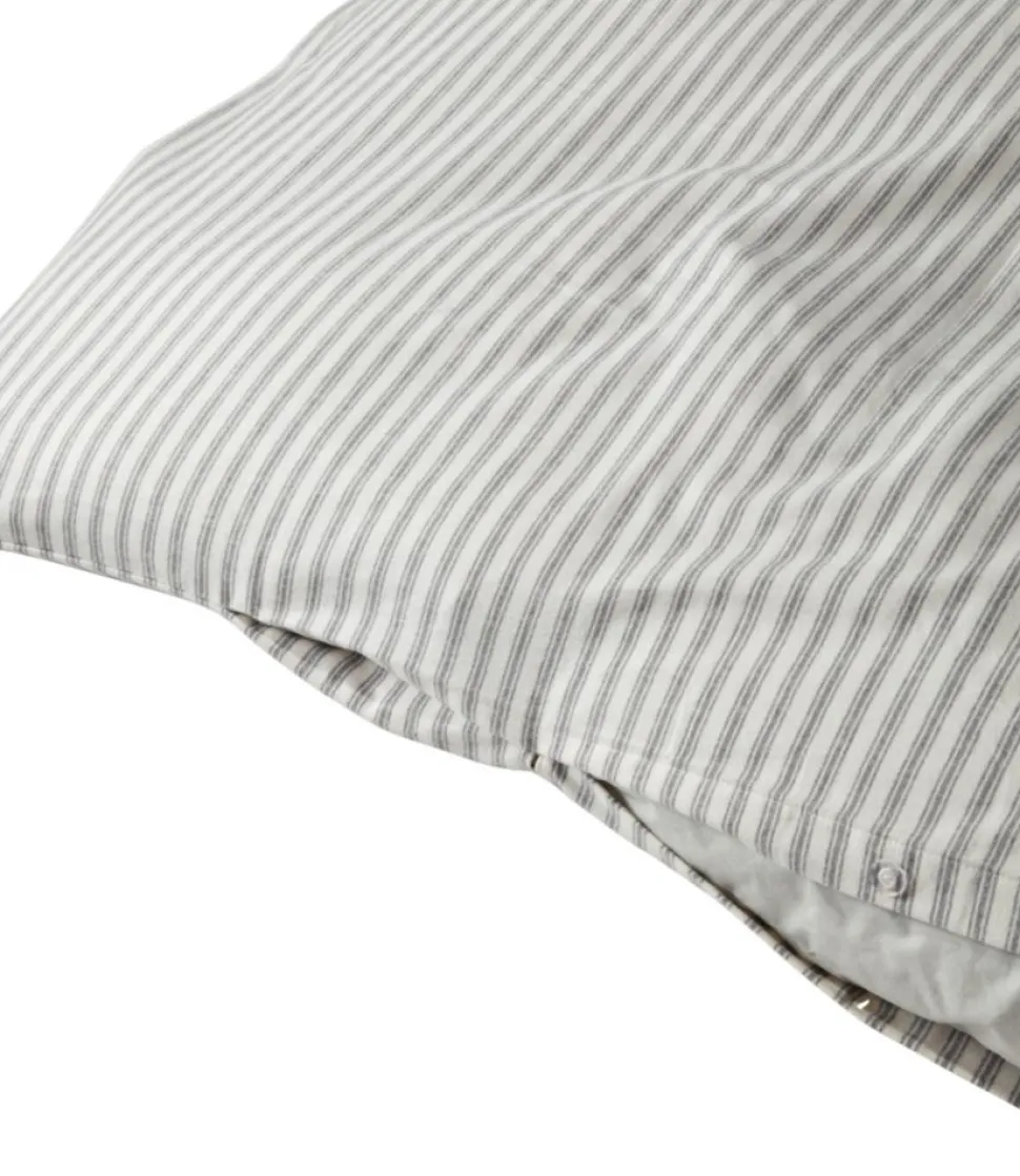 Outlet L.L.Bean "Ultrasoft Comfort Flannel Comforter Cover Collection, Stripe"