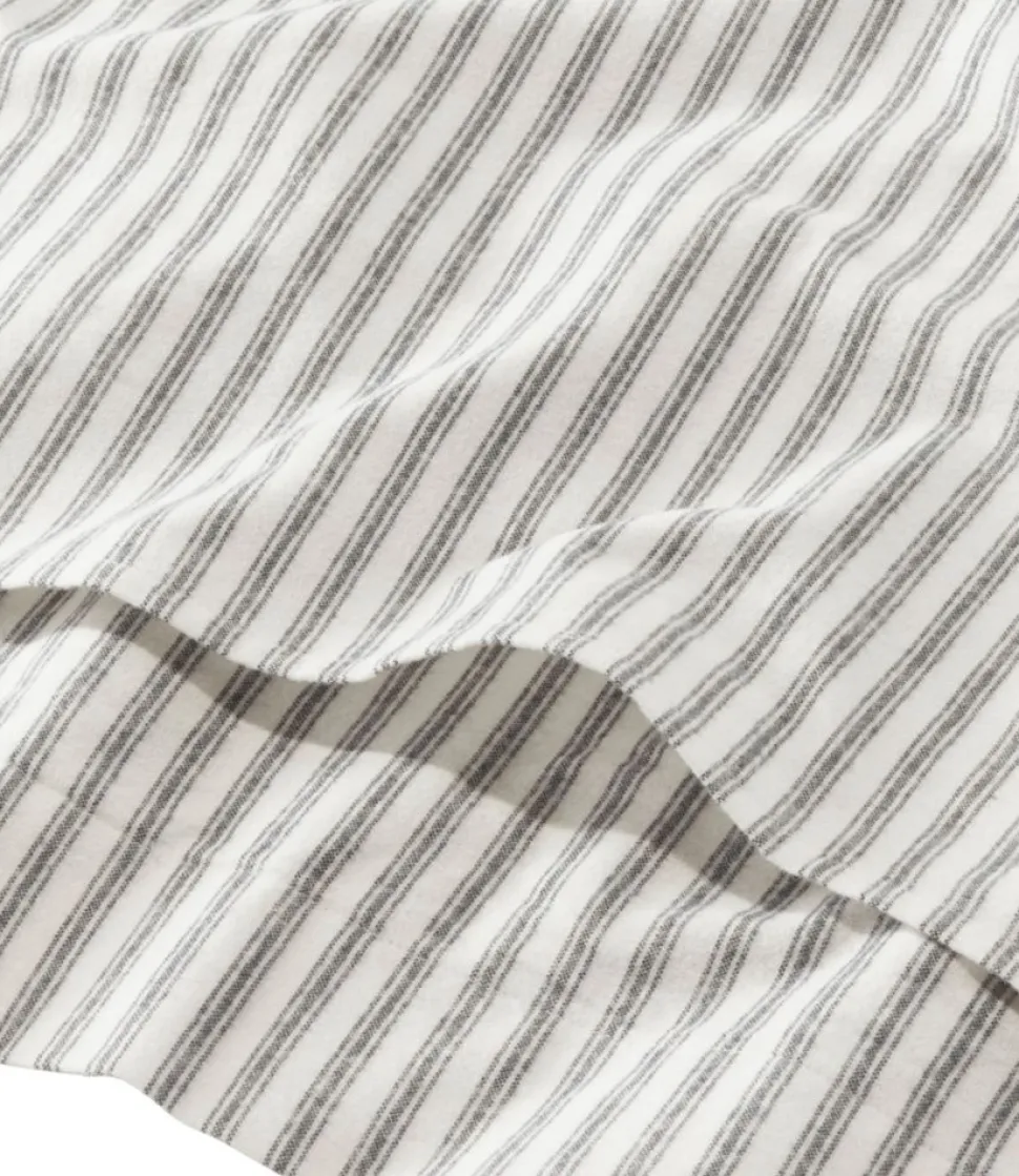 Outlet L.L.Bean "Ultrasoft Comfort Flannel Comforter Cover Collection, Stripe"