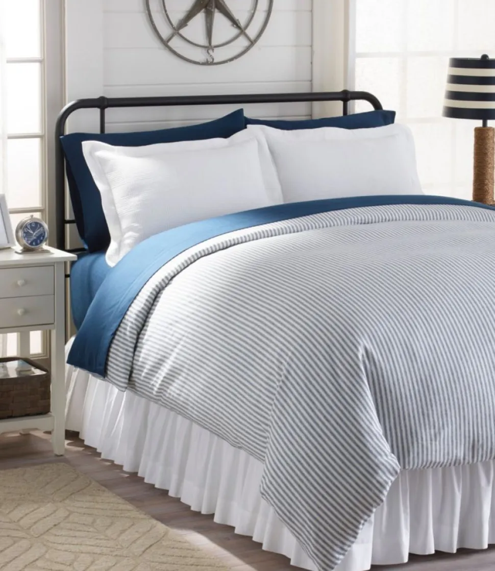 Outlet L.L.Bean "Ultrasoft Comfort Flannel Comforter Cover Collection, Stripe"