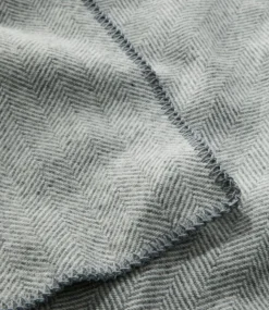 Cheap L.L.Bean "Washable Wool Blanket, Herringbone"