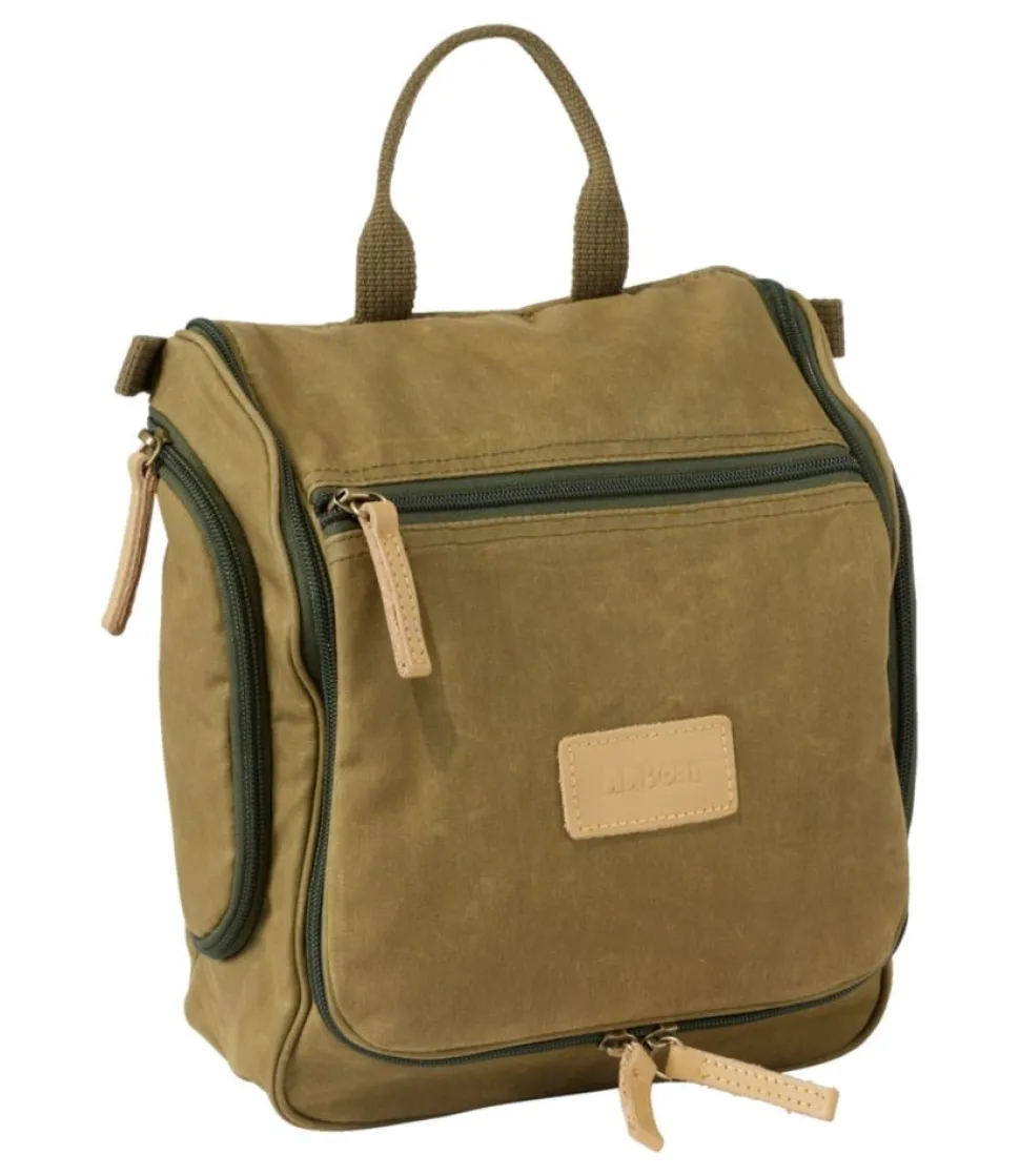 Discount L.L.Bean "Waxed-Canvas Personal Organizer Toiletry Bag, Medium"