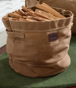 Sale L.L.Bean "Waxed-Canvas Storage Tote"