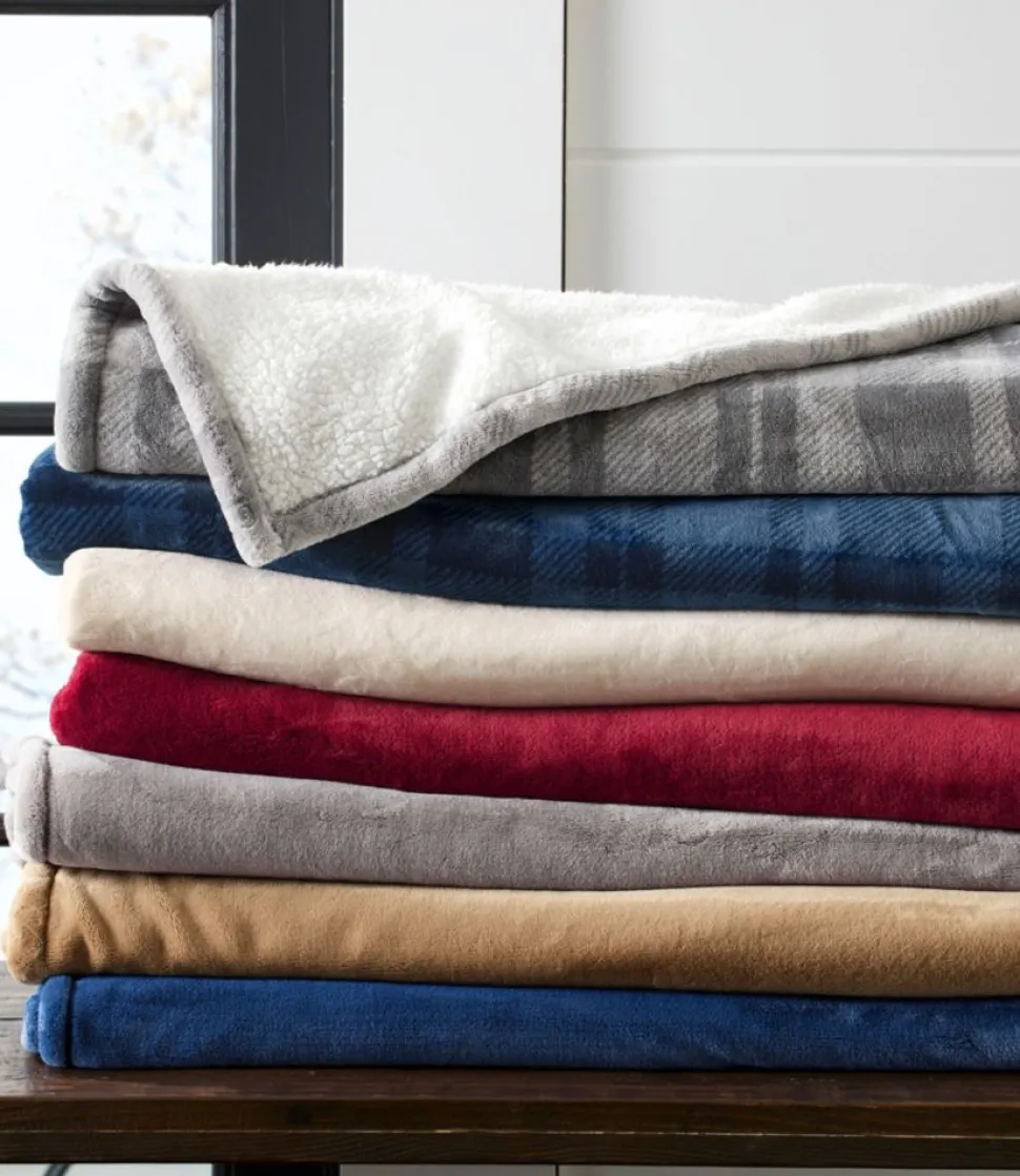 Clearance L.L.Bean "Wicked Plush Sherpa Throw"
