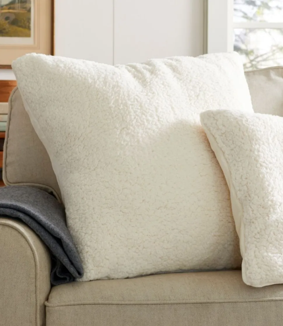 Hot L.L.Bean "Wicked Plush Throw Pillow" AntiqueWhite