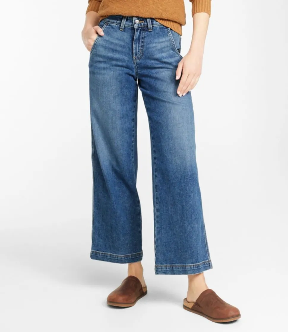 Online L.L.Bean "Women's 207 Vintage Jeans, High-Rise Wide-Leg"