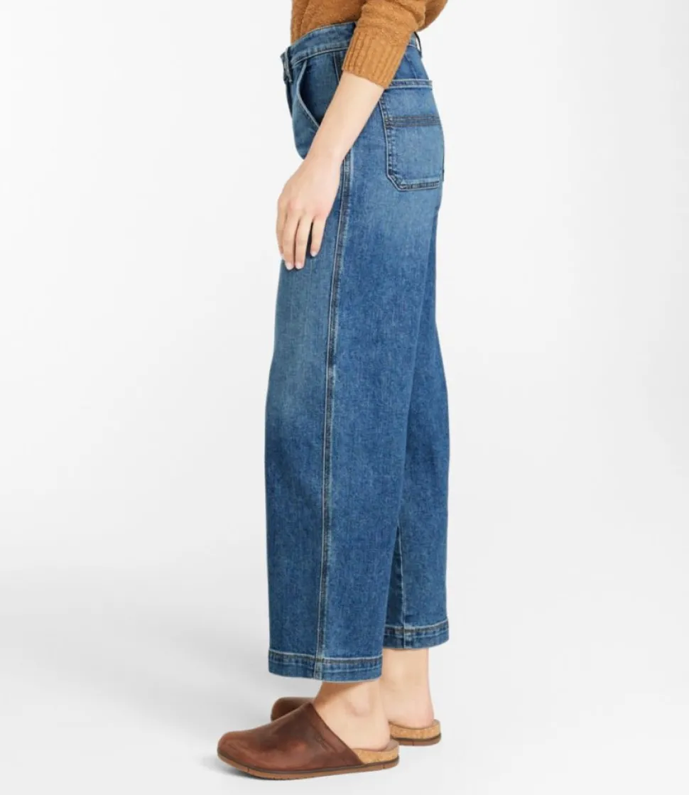 Online L.L.Bean "Women's 207 Vintage Jeans, High-Rise Wide-Leg"