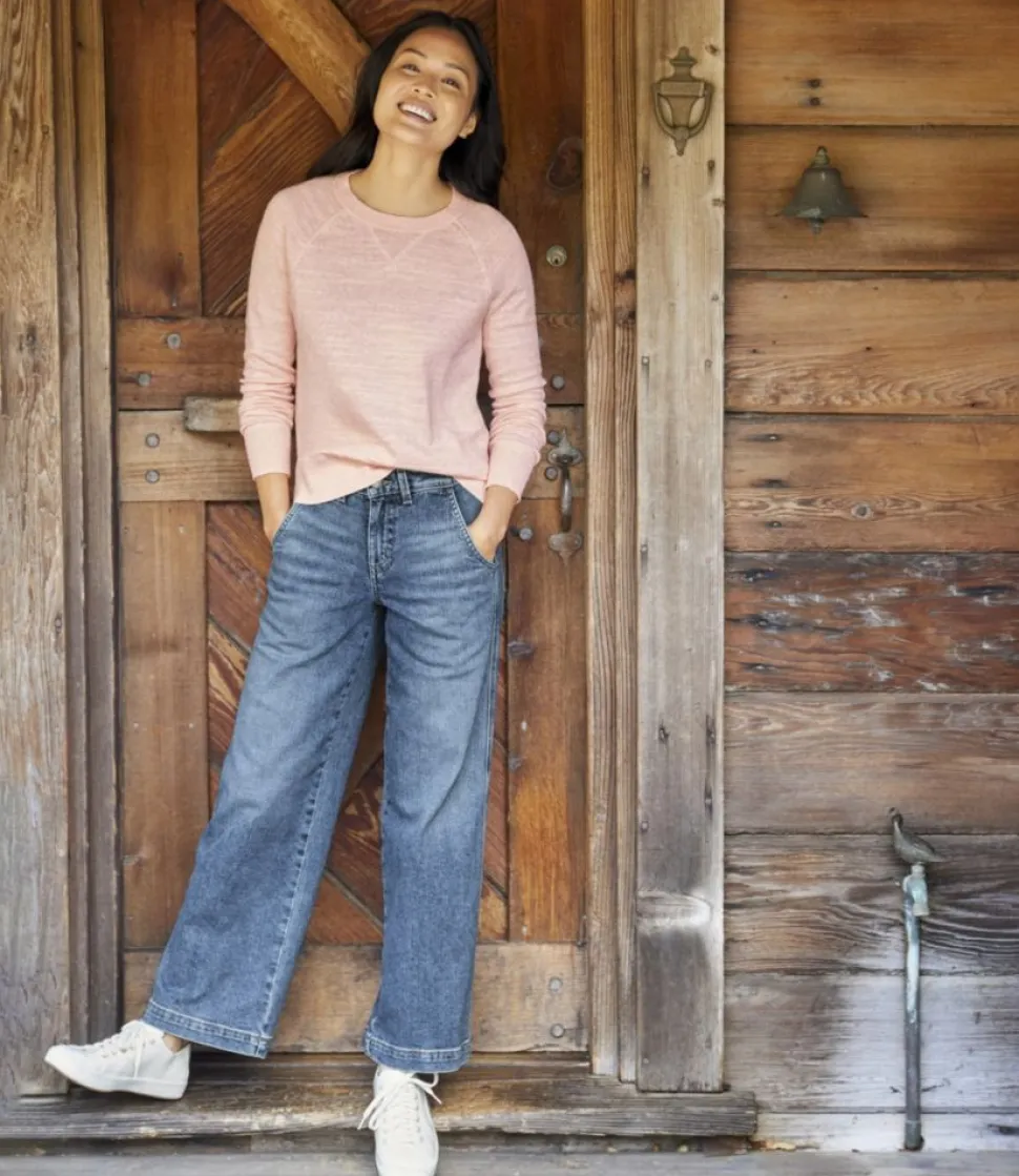 Online L.L.Bean "Women's 207 Vintage Jeans, High-Rise Wide-Leg"