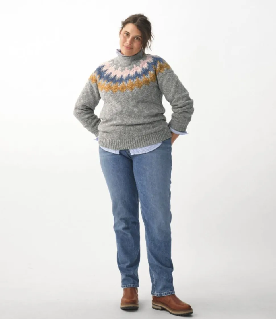 Fashion L.L.Bean "Women's 207 Vintage Jeans, High-Rise Straight-Leg"