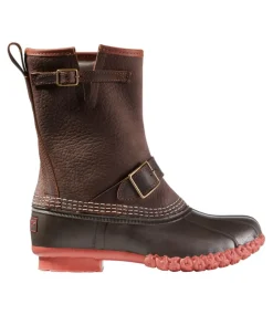 Flash Sale L.L.Bean "Women's Bean Boots, 10" Engineer Buckle Flannel-Lined" DarkEarth/BBB/RustOrange/AppCimPld