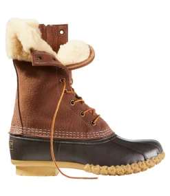 Cheap L.L.Bean "Women's Bean Boots, 10" Shearling-Lined Insulated Side Zip"