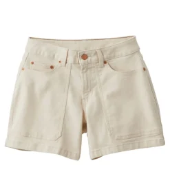 Online L.L.Bean "Women's BeanFlex® Denim Short, Mid-Rise" Natural