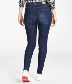 Shop L.L.Bean "Women's BeanFlex® Jeans, Mid-Rise Skinny-Leg Pull-On"