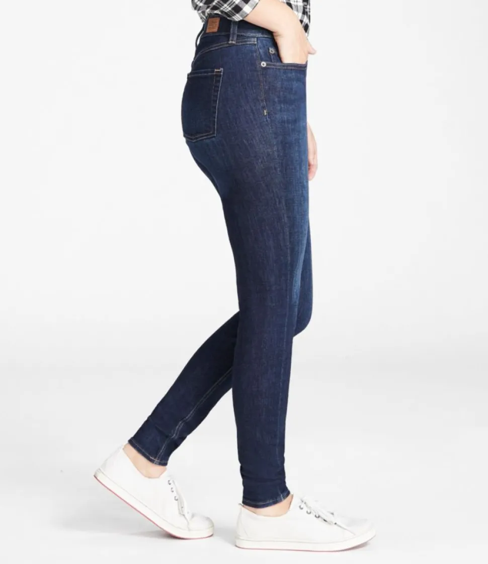 Shop L.L.Bean "Women's BeanFlex® Jeans, Mid-Rise Skinny-Leg Pull-On"