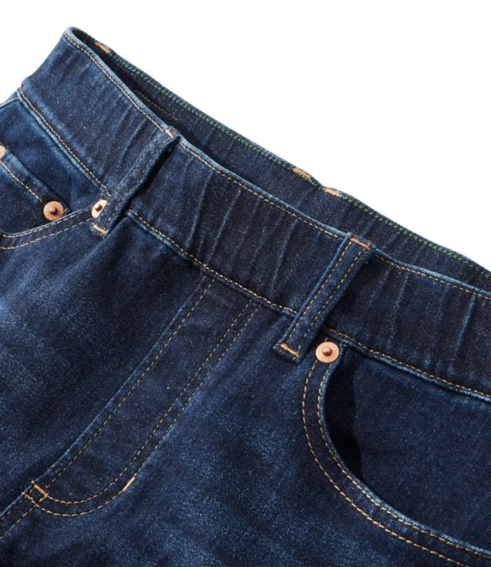 Shop L.L.Bean "Women's BeanFlex® Jeans, Mid-Rise Skinny-Leg Pull-On"