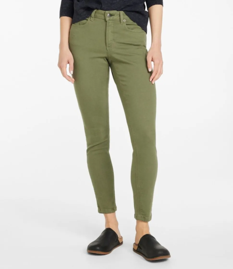 Hot L.L.Bean "Women's BeanFlex®Jeans, High-Rise Slim-Leg Ankle Color"
