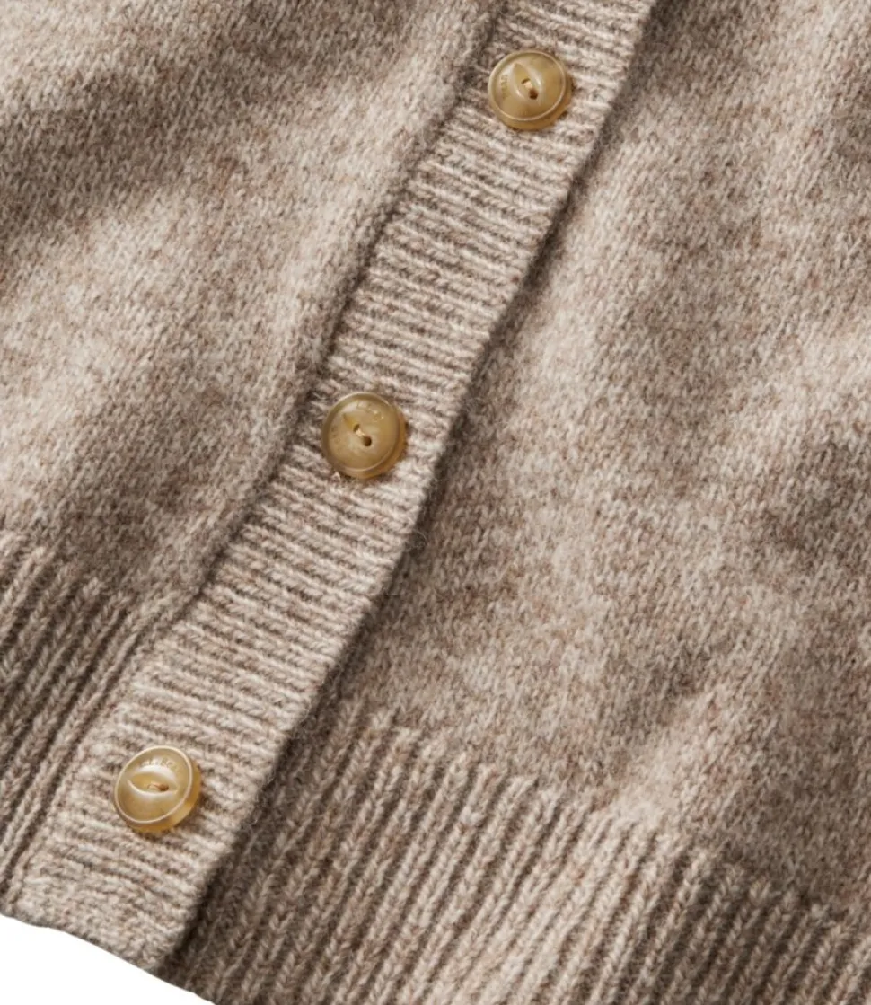 Discount L.L.Bean "Women's Bean's Classic Ragg Wool Sweater, Button-Front Cardigan"