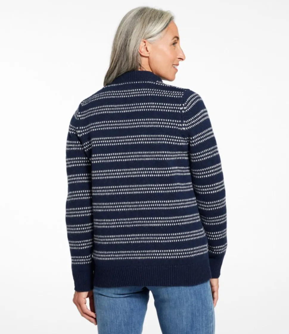 Flash Sale L.L.Bean "Women's Bean's Classic Ragg Wool Sweater, Button-Front Cardigan Novelty"