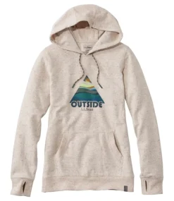 Store L.L.Bean "Women's Bean's Cozy Camp Hoodie" GrayHeatherSkyGraphic