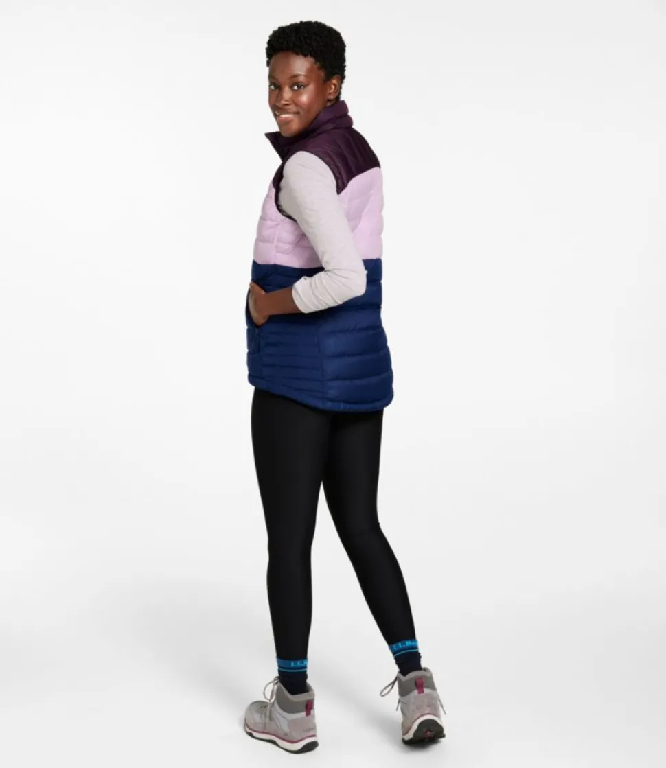 Discount L.L.Bean "Women's Bean's Down Vest, Colorblock"