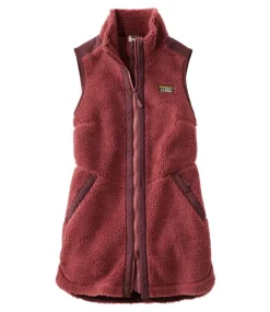 Cheap L.L.Bean "Women's Bean's Sherpa Fleece Long Vest"