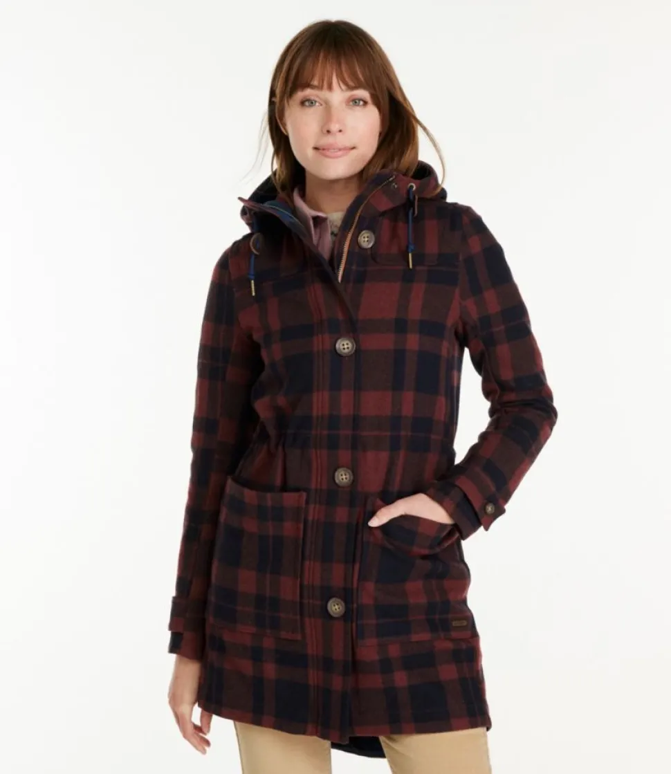 Fashion L.L.Bean "Women's Bean's West End Wool Coat, Pattern"