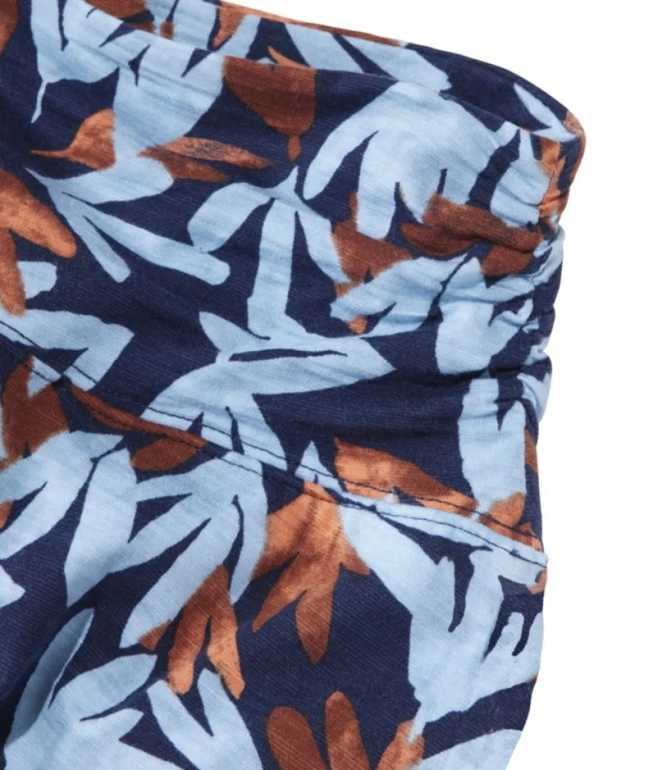 Cheap L.L.Bean "Women's Beech Point Skirt, Print" DarkestNavyLeafMulti