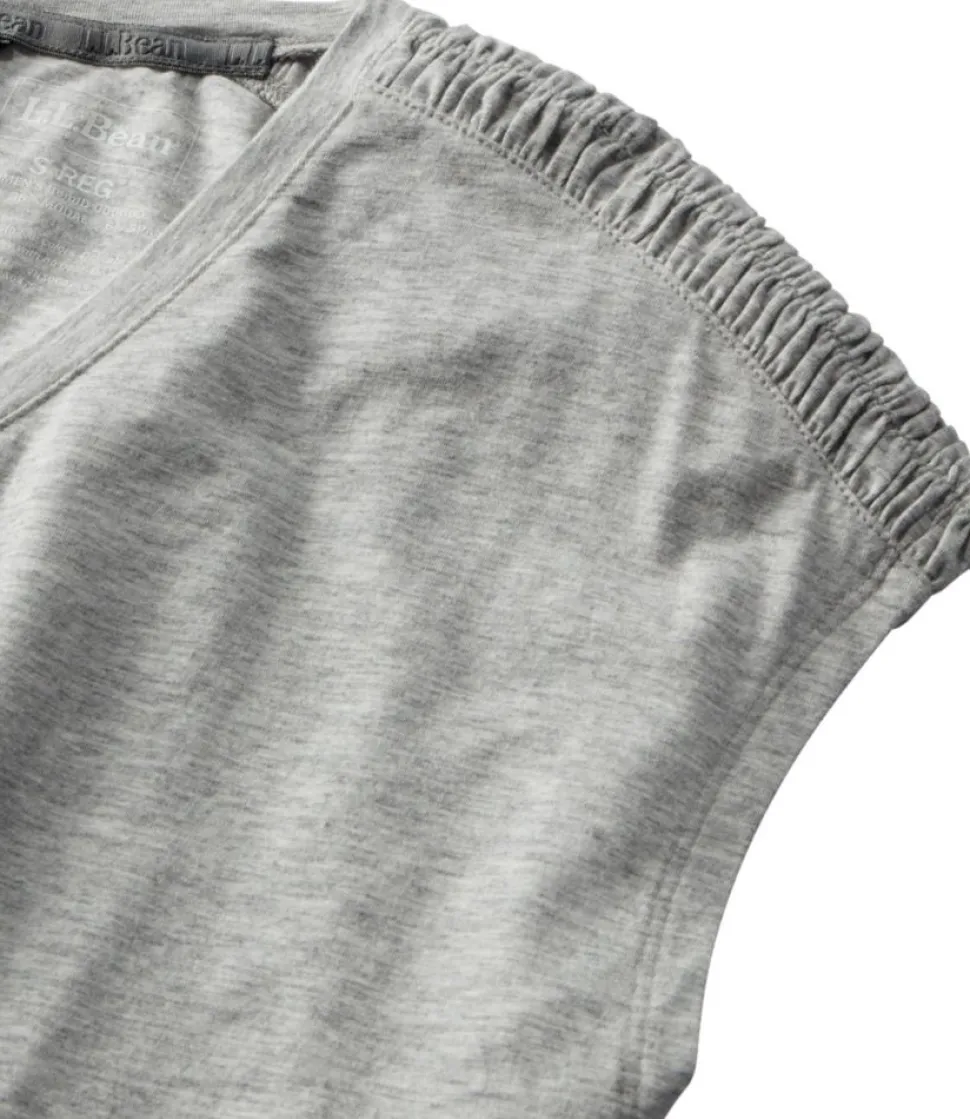 Discount L.L.Bean "Women's Beyond Soft V-Neck Tee, Short Sleeve"