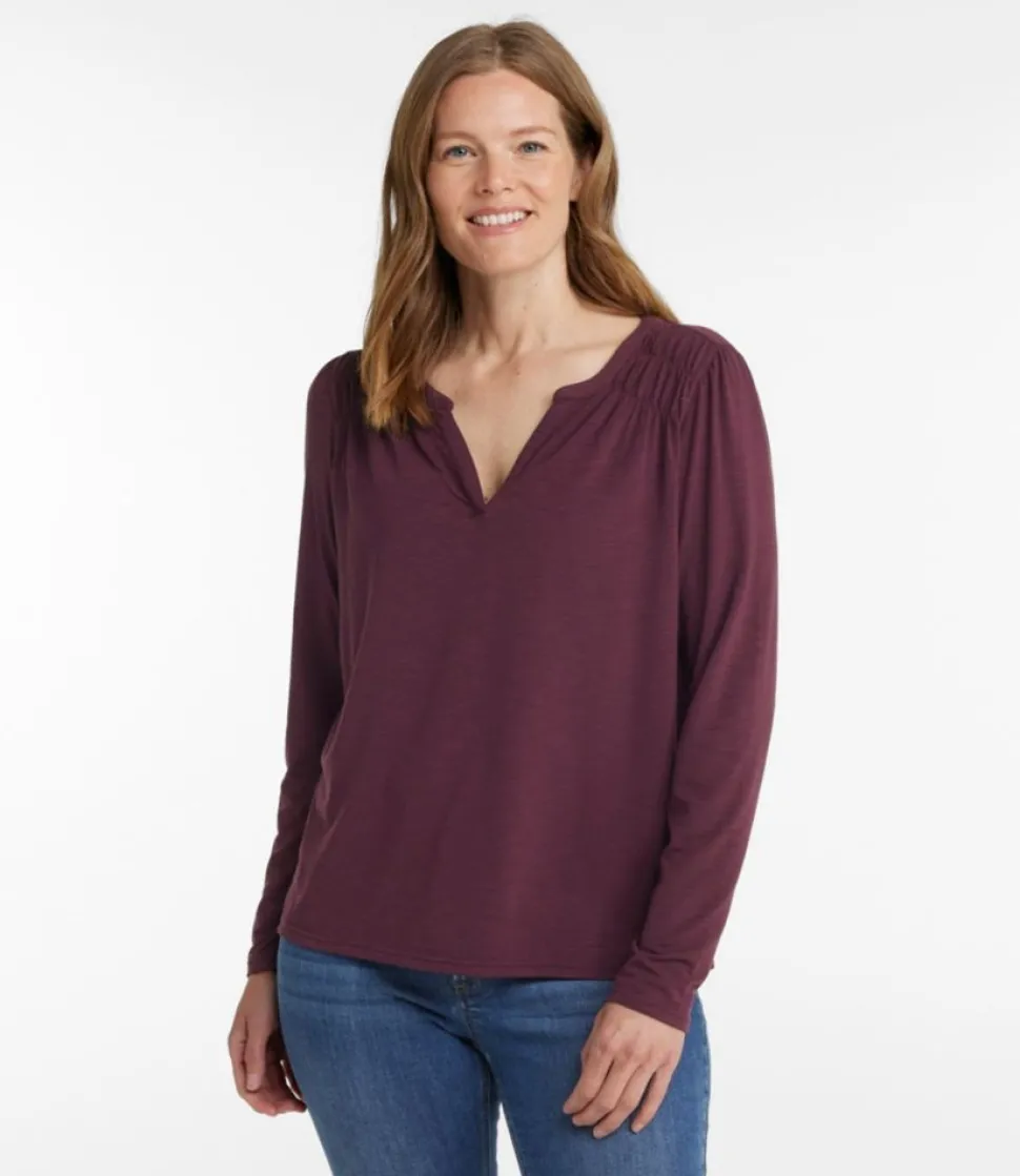 Best L.L.Bean "Women's Camden Hills Tee, Long-Sleeve"