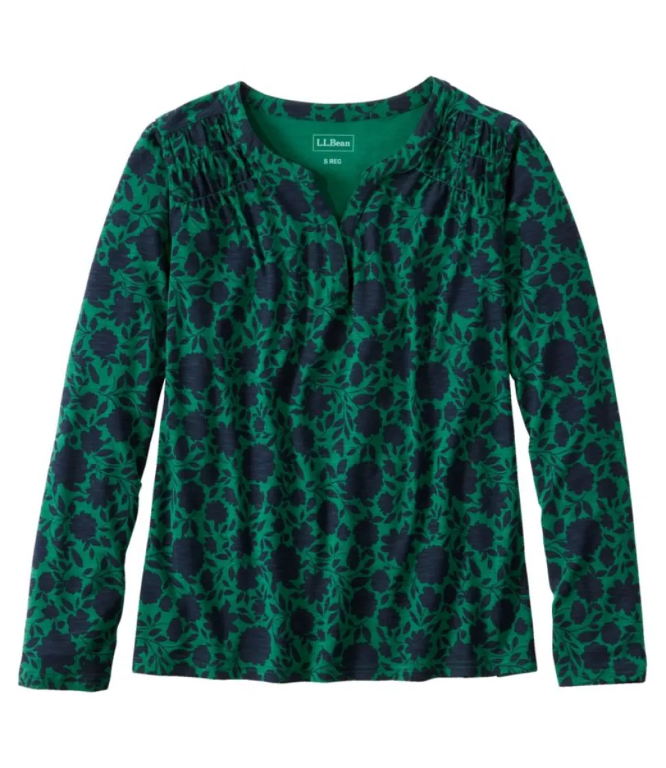 Best L.L.Bean "Women's Camden Hills Tee, Long-Sleeve Print"