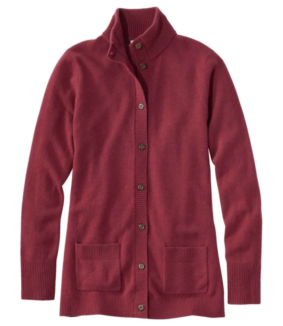 Fashion L.L.Bean "Women's Classic Cashmere Button-Front Cardigan"