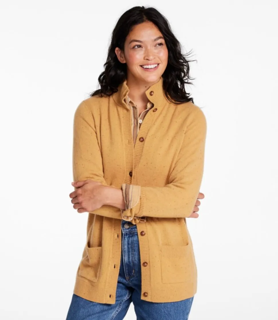 Fashion L.L.Bean "Women's Classic Cashmere Button-Front Cardigan"